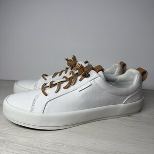 Sperry Bermuda Beach Twill Sneakers White, Size 7.5US